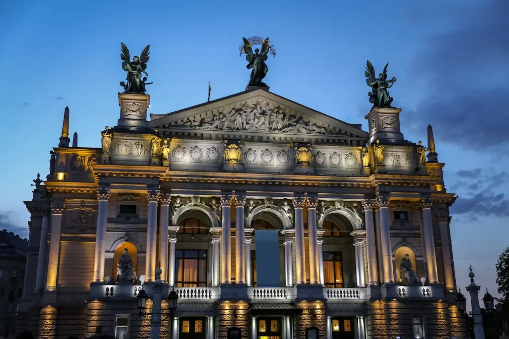 Exterior Lighting On A Building